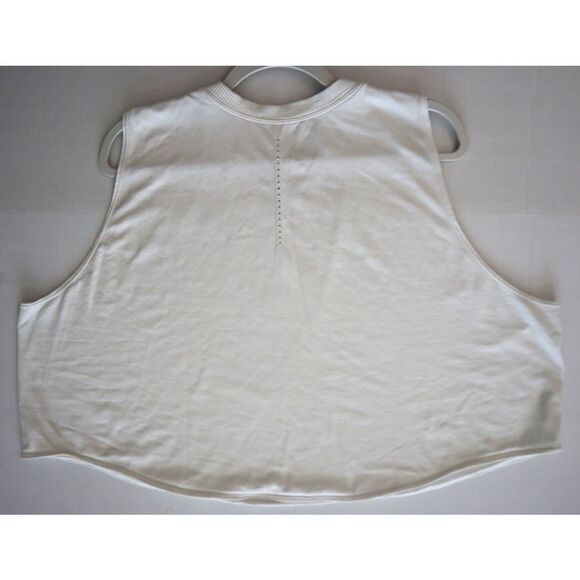 Free People Movement Women's Sz S/M Ivory Oversized Sleeveless Tee Shirt - Picture 9 of 9